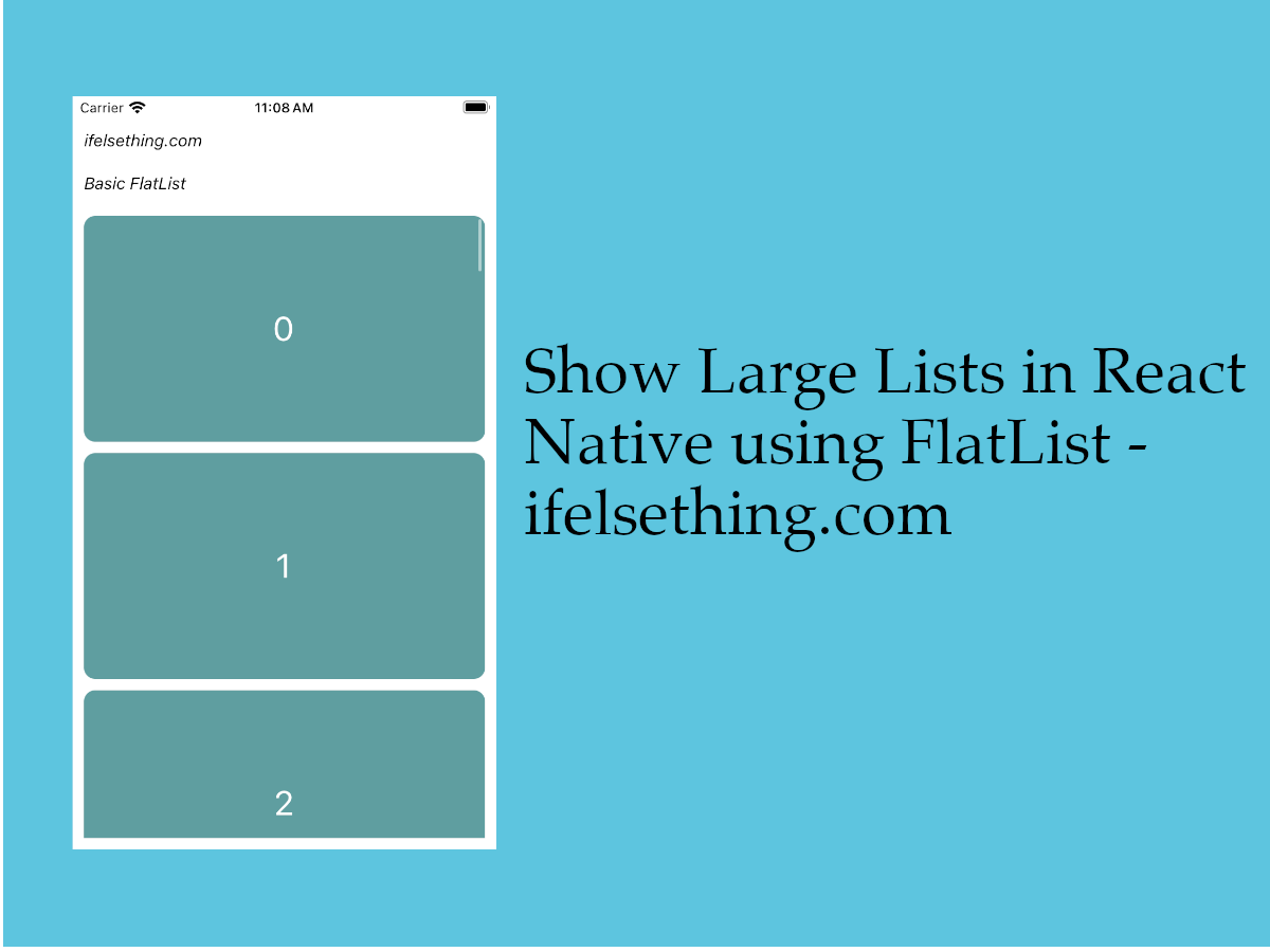 basic flatlist example