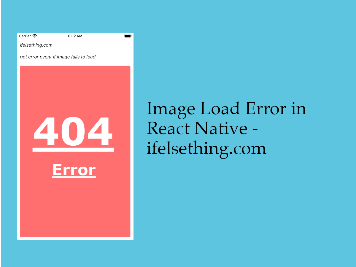 image load error in react native image