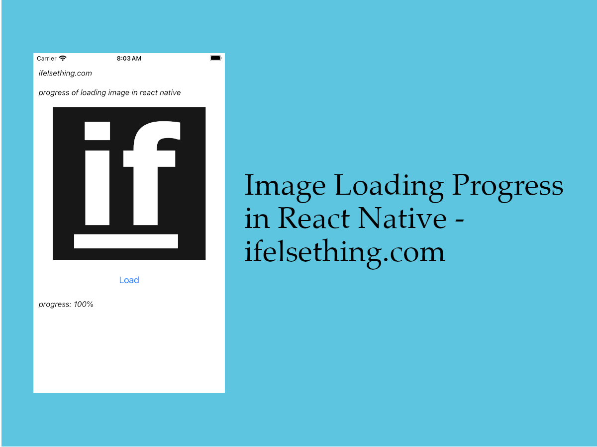 Image Loading Progress in React Native