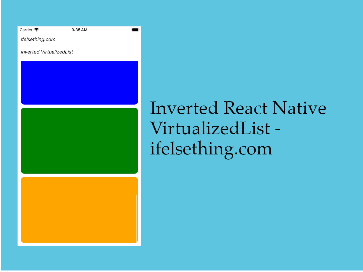 Invert VirtualizedList