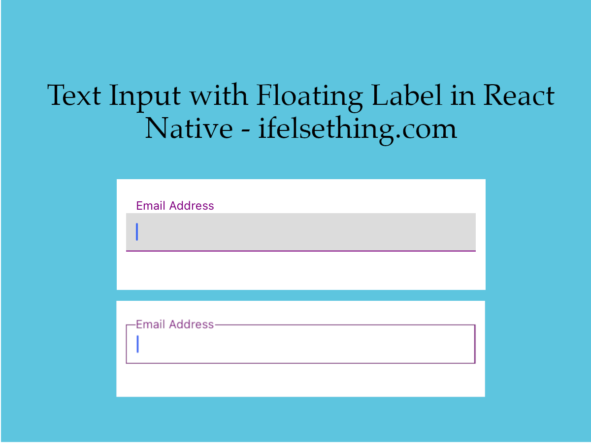 Custom Floating Label Text Input in React Native