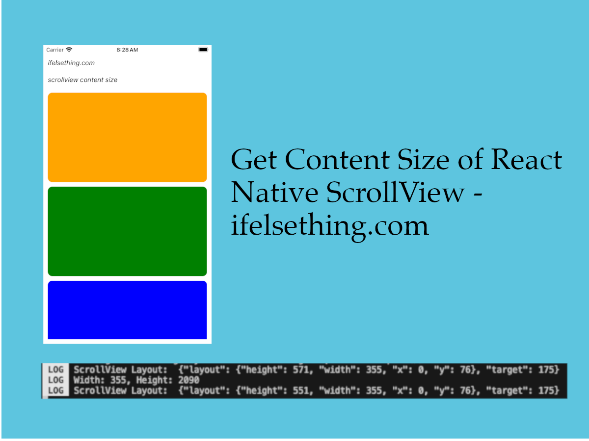 Get ScrollView Content Size in React Native