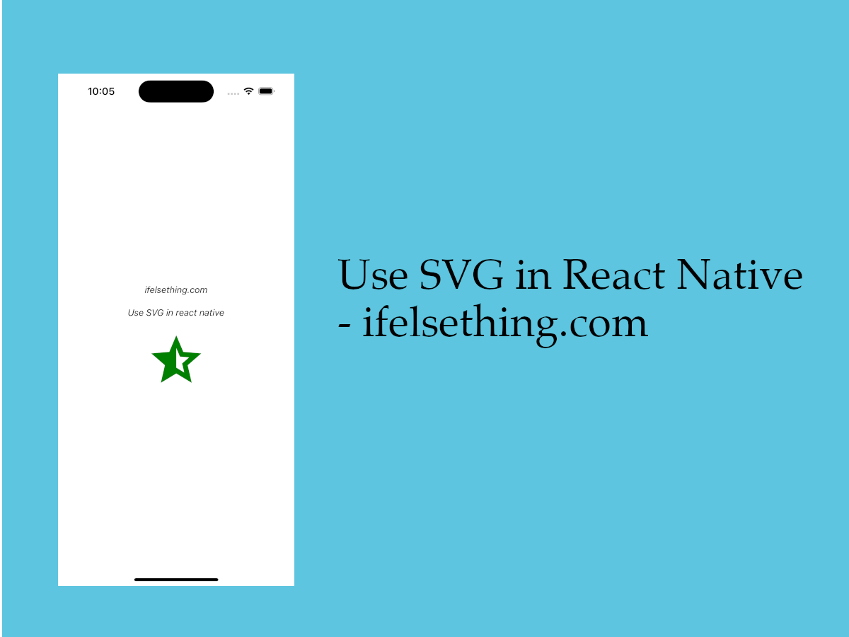 How to Use Svg in React Native